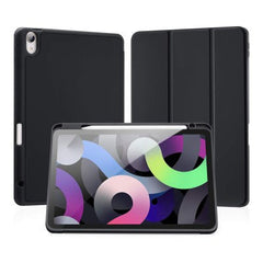 Soft TPU Back Shell Slim Cover Case with Auto Sleep/Wake for iPad Air (2020 / 2022) – Black