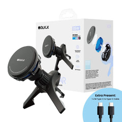 iQuick Magnetic Car Mount Charger with Cooling Semiconductor Radiator IC9 COOLGEAR 15W -Black