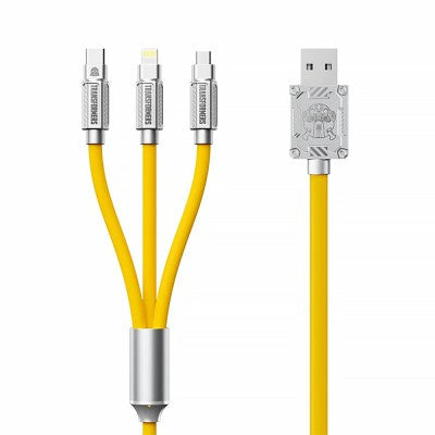 Transformers Fast Charging Data 3-in-1 Cable for iPhone 15 / 16 / 17 Series