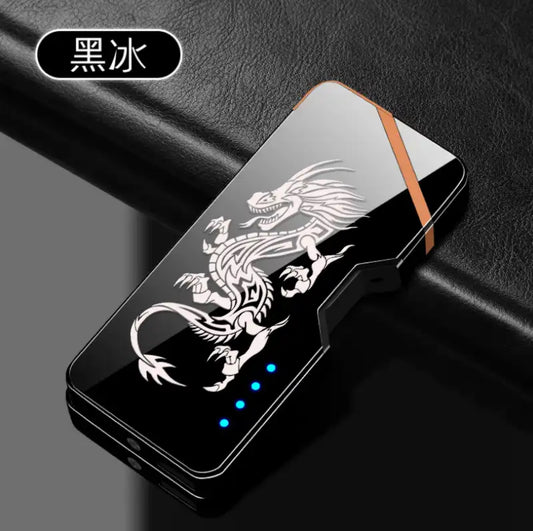 Laser Unusual Plasma Lighter Electric USB Windproof Rechargeable Flameless Lighters Gadgets