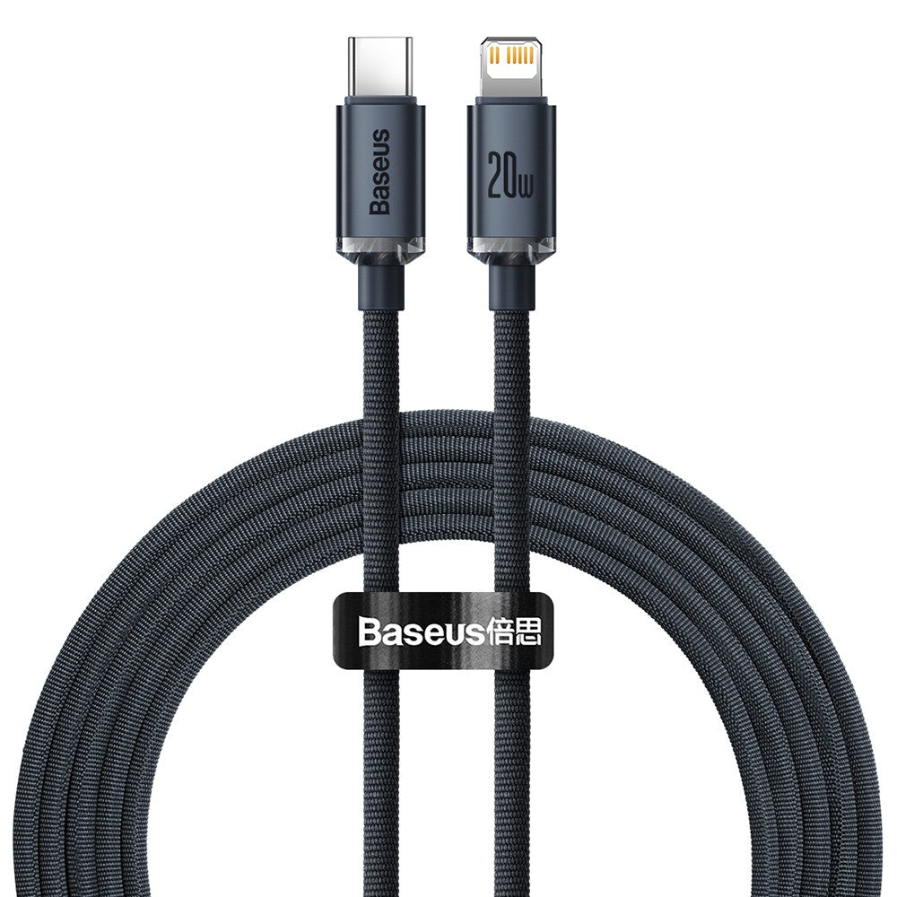CW-FXP Baseus Crystal Shine Series Fast Charging Data Cable Type-C to iP 20W 2m-Black