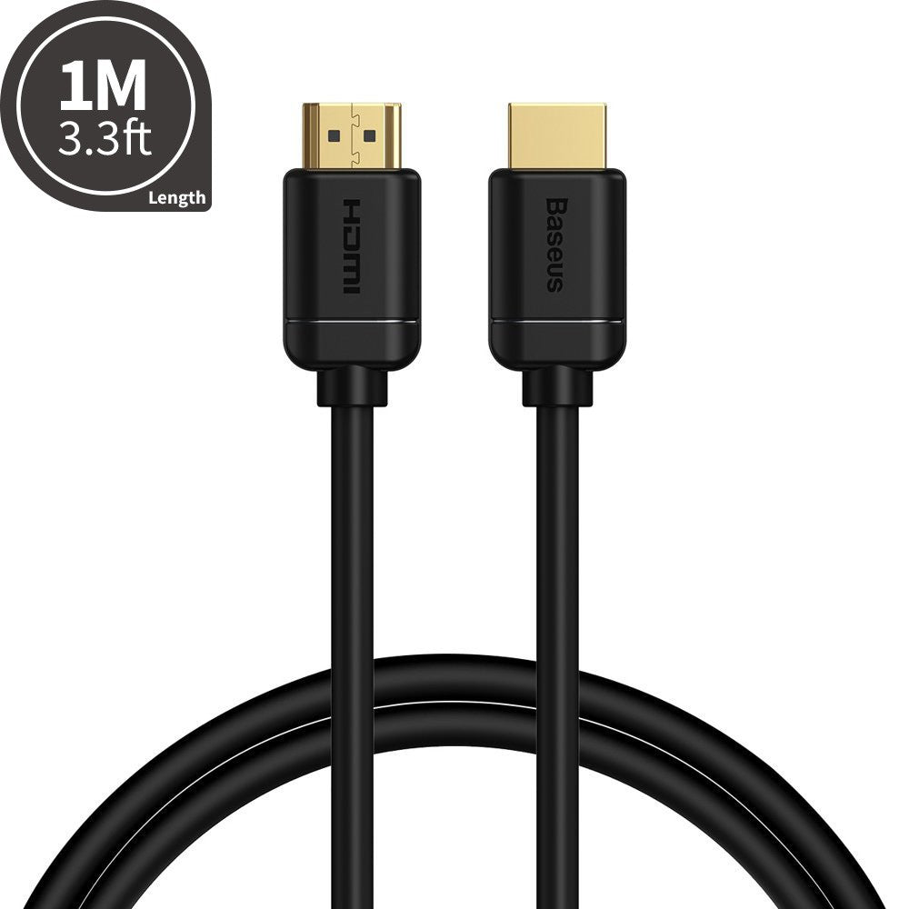 Baseus HDMI 2.0 cable 4K 60 Hz 3D HDR 18 Gbps CAKGQ-A01 1M-Black