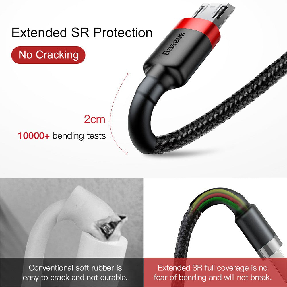 Baseus Cafule Double Side Insertion Micro USB Charging Cable 1M