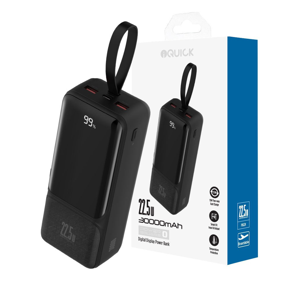 iQuick POWER SQUARE 0 Digital Display Power Bank 30000mAh 22.5W
