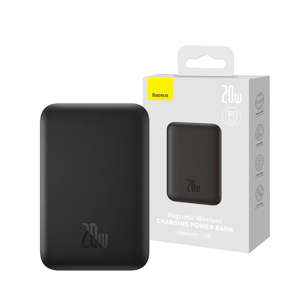 Baseus Magnetic Mini Wireless Charging Power Bank 6000mAh 20W (Overseas Edition)