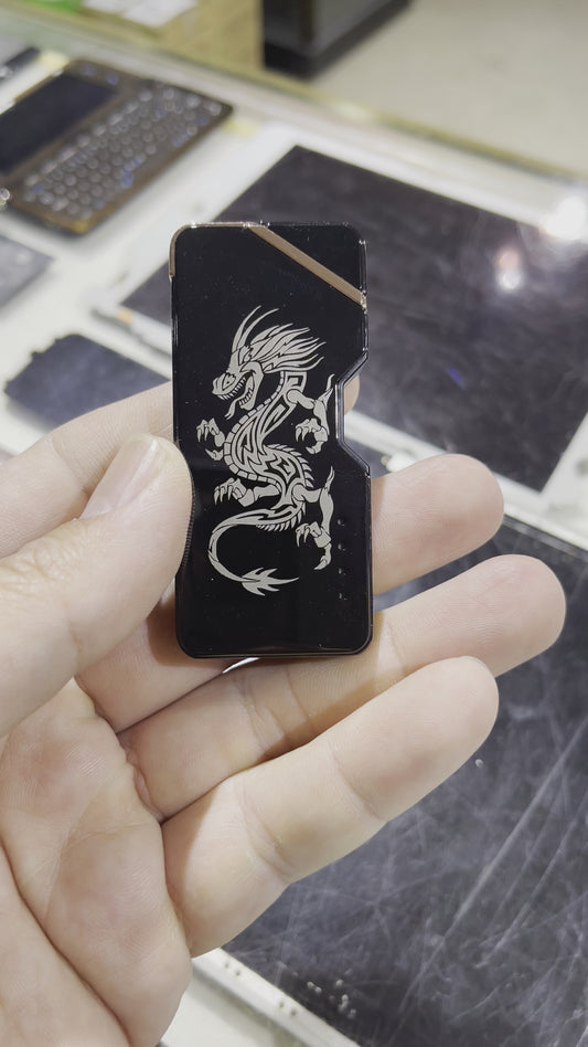 Laser Unusual Plasma Lighter Electric USB Windproof Rechargeable Flameless Lighters Gadgets