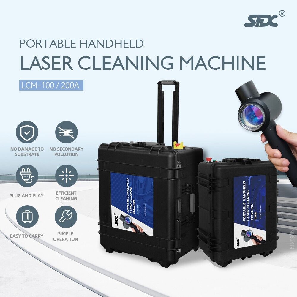Portable 200W Pulse Laser Cleaner Rust/Paint/Coating Removal Machine