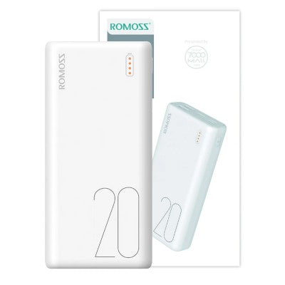 Romoss Simple20 20000mAh Super Fast Charge Power Bank-White