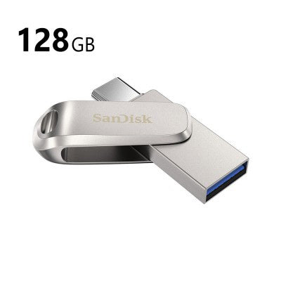 SanDisk Ultra Dual Luxe 128GB USB Type-C / Type-A Flash Drive – Brand New