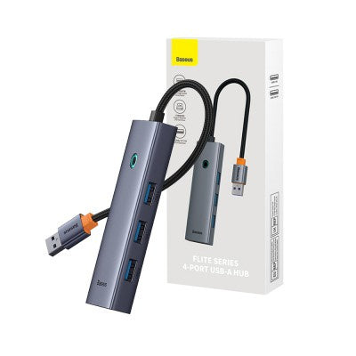 Baseus Flite Series 4-Port USB-A to USB 3.0 Hub Docking Station – New