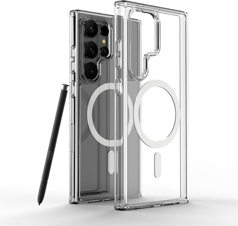 Samsung Galaxy S24 Ultra Clear Case with MagSafe,vbMagnetic (Clear)