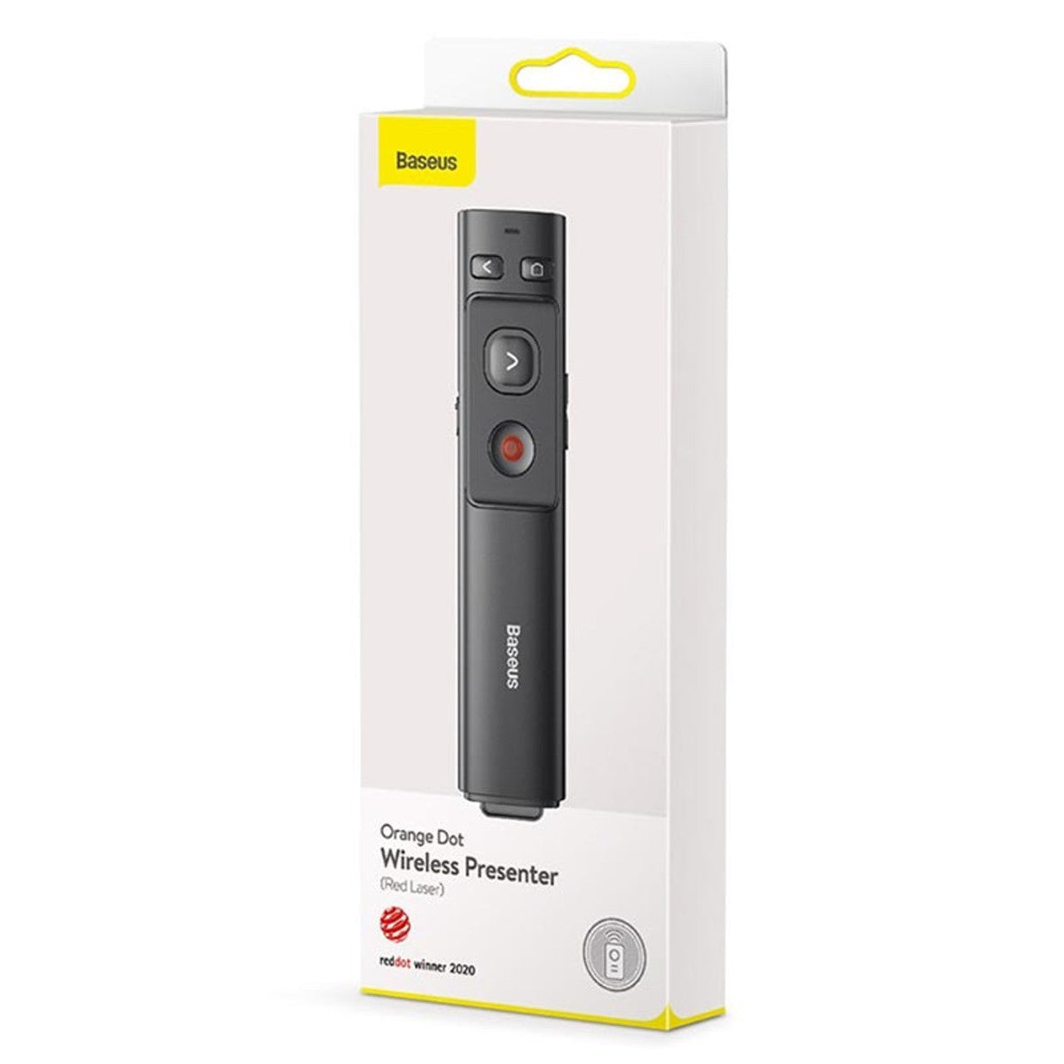 Baseus Orange Dot Wireless Presenter (Red Laser) - Grey