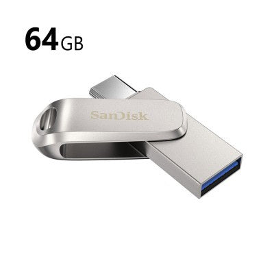 SanDisk 64GB Ultra Dual Luxe Flash Drive (USB Type-C & Type-A)