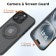 iPhone 16 Pro REDEFINE Multi-functional 360° Rotating Stand Case Cover （Black）
