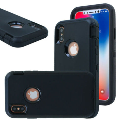 Re-Define Premium Shockproof Heavy Duty Armor Case Black for iPhone XR - New