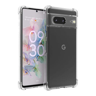 Solar Crystal Hybrid Case Cover for Google Pixel 7a (Clear)