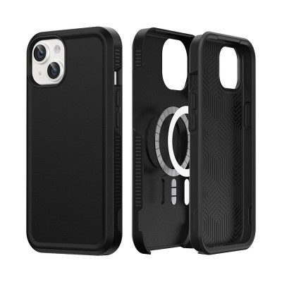 REDEFINE Minimalist Shockproof 2-in-1 Case Cover with Magnetic Ring for iPhone 15