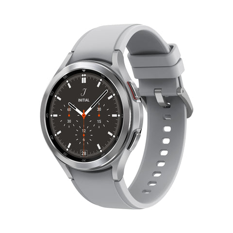 Samsung Galaxy Watch4 Classic (46mm, Bluetooth + Wi-Fi + LTE) – Silver – Grade B – Pre-Loved