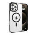 ReDefine Metal Camera Lens Magnetic Transparent MagSafe Case for iPhone 16 Pro Max – (Black)