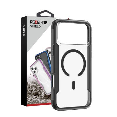 iPhone 17 Pro Max REDEFINE Shield Shockproof Heavy Duty Armor Case Cover With Magnetic Ring (Black)