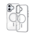 iPhone 16 Redefine Metal Camera Lens Transparent Case Cover With Magnetic Ring