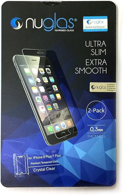 Nuglas Tempered Glass Screen Protector 2-Pack for iPhone 15 Plus / 15 Pro Max – New