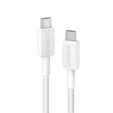 Anker 322 USB-C to USB-C Cable-White (3ft Braided) (A81F5H21)
