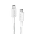 Anker 322 USB-C to USB-C Cable-White (3ft Braided) (A81F5H21)