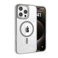 iPhone 16 Pro Max Redefine Metal Camera Lens Transparent Case Cover With Magnetic Ring - （Grey）