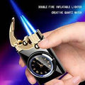 2024 Multifunctional Dual Arc Lighting Watch Lighter Plasma Lighter Windproof Lighter Rechargable