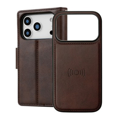 iPhone 17 Pro Hanman 2 in 1 Detachable Flip Leather Wallet Case With Magnetic Ring