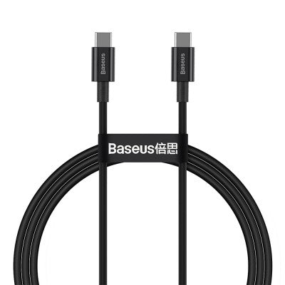 Baseus Superior Series Fast Charging Data Cable Type-C to Type-C 100W 1M Compatible for iPhone 15 Series