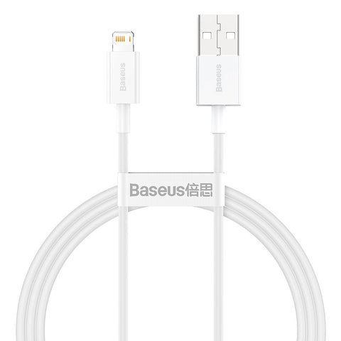 Baseus Superior Series Fast Charging Data Cable USB to iP 2.4A 1.5M WHITE