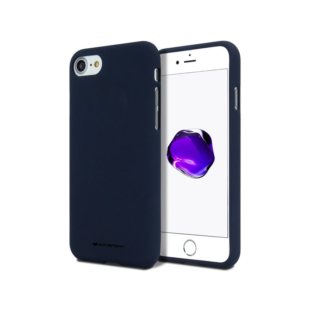 Mercury Soft Feeling Jelly Cover Case for iPhone 7 Plus 8 Plus (BLUE)