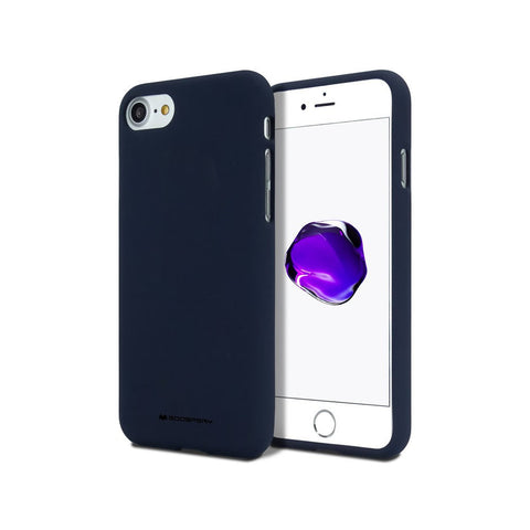 Mercury Soft Feeling Jelly Cover Case for iPhone 7 Plus 8 Plus (BLUE)
