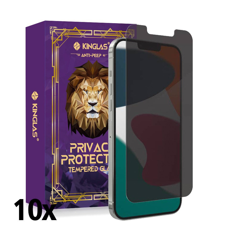 Kinglas Privacy Tempered Glass Screen Protector For iPhone 13 Pro Max / 14 Plus