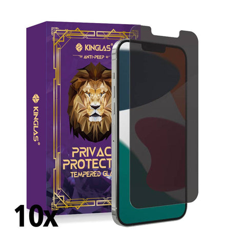 Kinglas Privacy Tempered Glass Screen Protector For iPhone 13 Pro Max / 14 Plus
