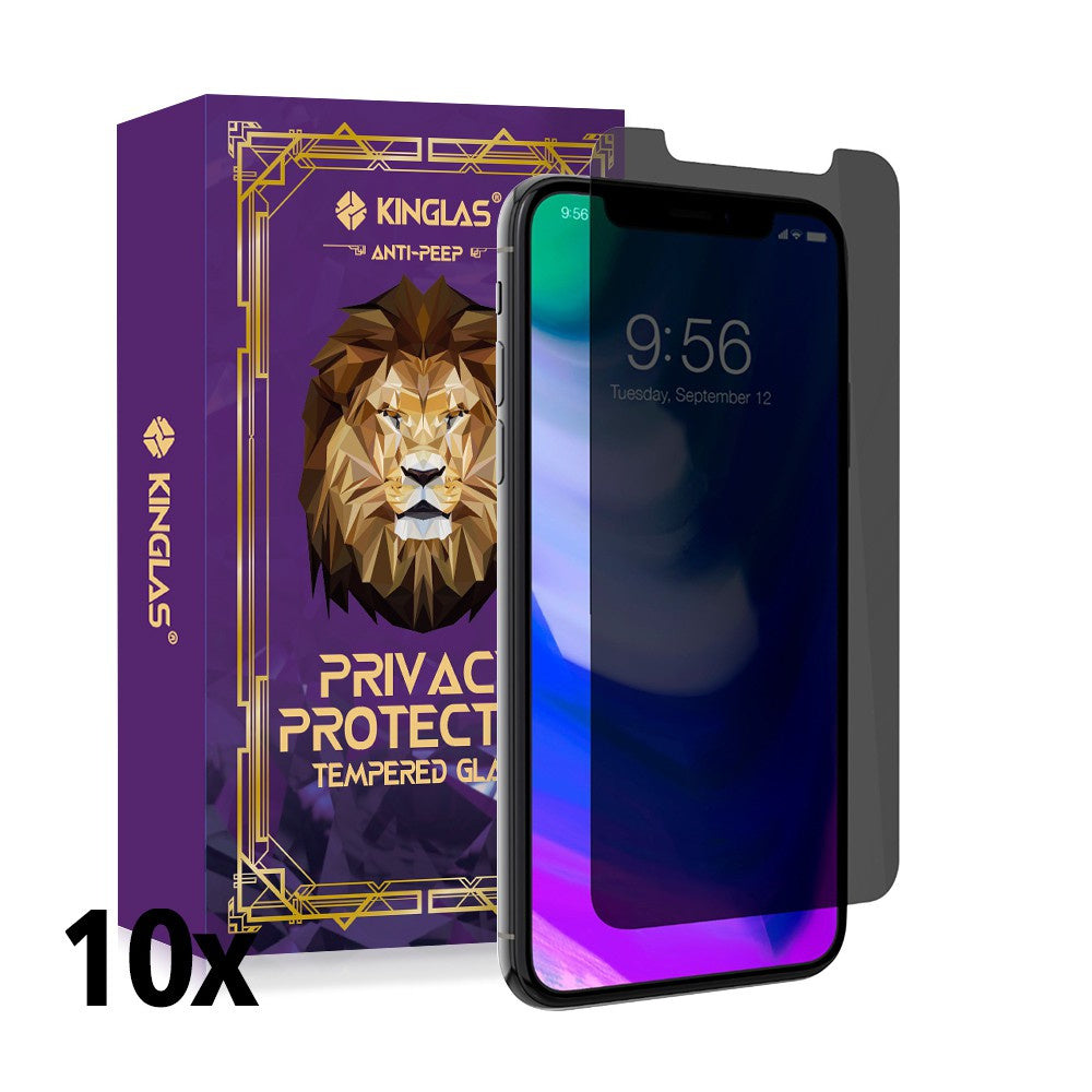 Privacy Tempered Glass Screen Protector For iPhone X / XS / 11 Pro