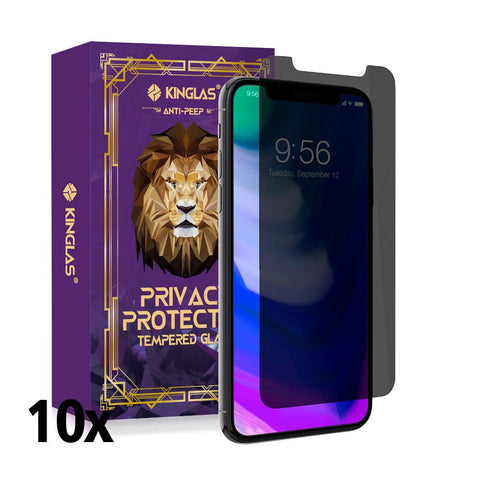 Privacy Tempered Glass Screen Protector For iPhone X / XS / 11 Pro