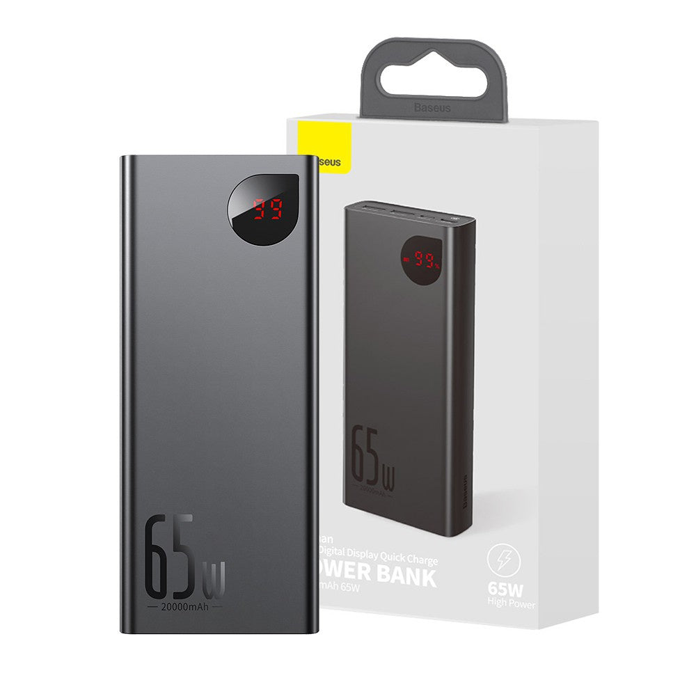 Baseus Adaman Metal Digital Display Quick Portable Charge Power Bank 20000mAh 65W