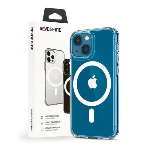Clear Hybrid Magsafe Case Cover with Magnetic Ring for iPhone 14