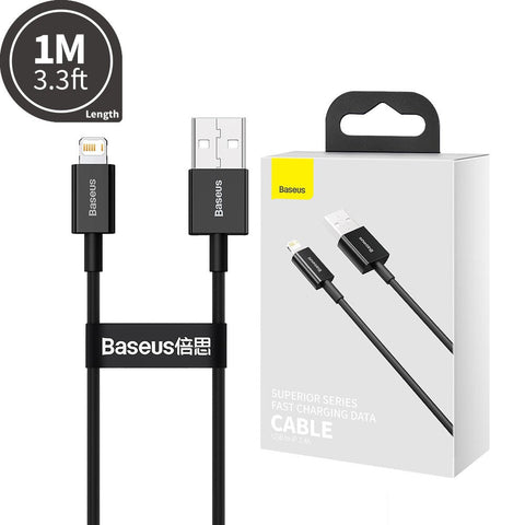 Baseus Superior Series Fast Charging Data Cable USB to iP 2.4A 1M
