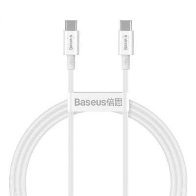 Baseus Superior Series Fast Charging Data Cable Type-C to Type-C 100W 1M Compatible for iPhone 15 Series