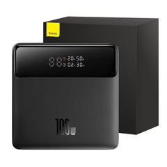 Baseus Blade Portable Power Bank Digital Display Fast Charging Power Bank 20000mAh 100W - Black