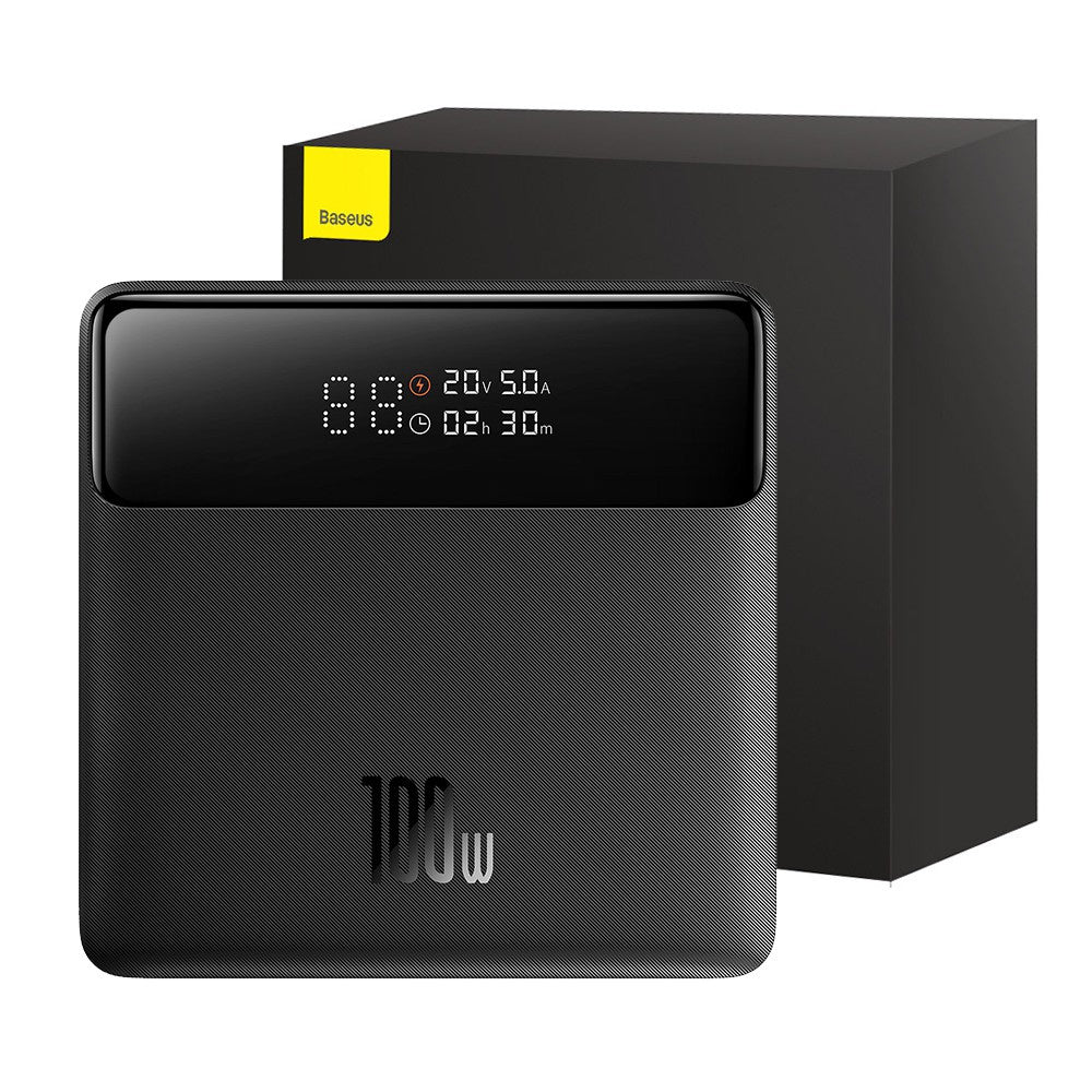 Baseus Blade Portable Power Bank Digital Display Fast Charging Power Bank HD Edition 20000mAh 100W PPBL000301 - Black