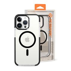 Transparent Candy Color Frame Shockproof Magsafe Case for iPhone 13 Pro Max