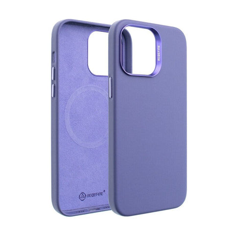 REDEFINE Metal Camera Lens PU Leather Case with Magnetic Ring for iPhone 13 Pro Max Magsafe
