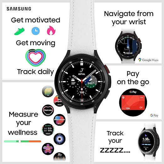 Samsung Galaxy Watch4 Classic (46mm, Bluetooth + Wi-Fi + LTE) – Silver – Grade B – Pre-Loved