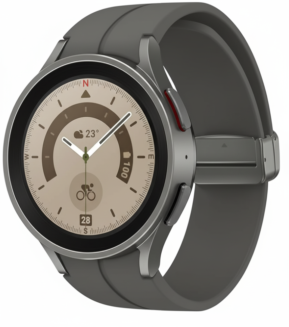 Samsung Galaxy Watch5 Pro (45mm, Bluetooth) – Grey Titanium – Grade B – Pre-Loved