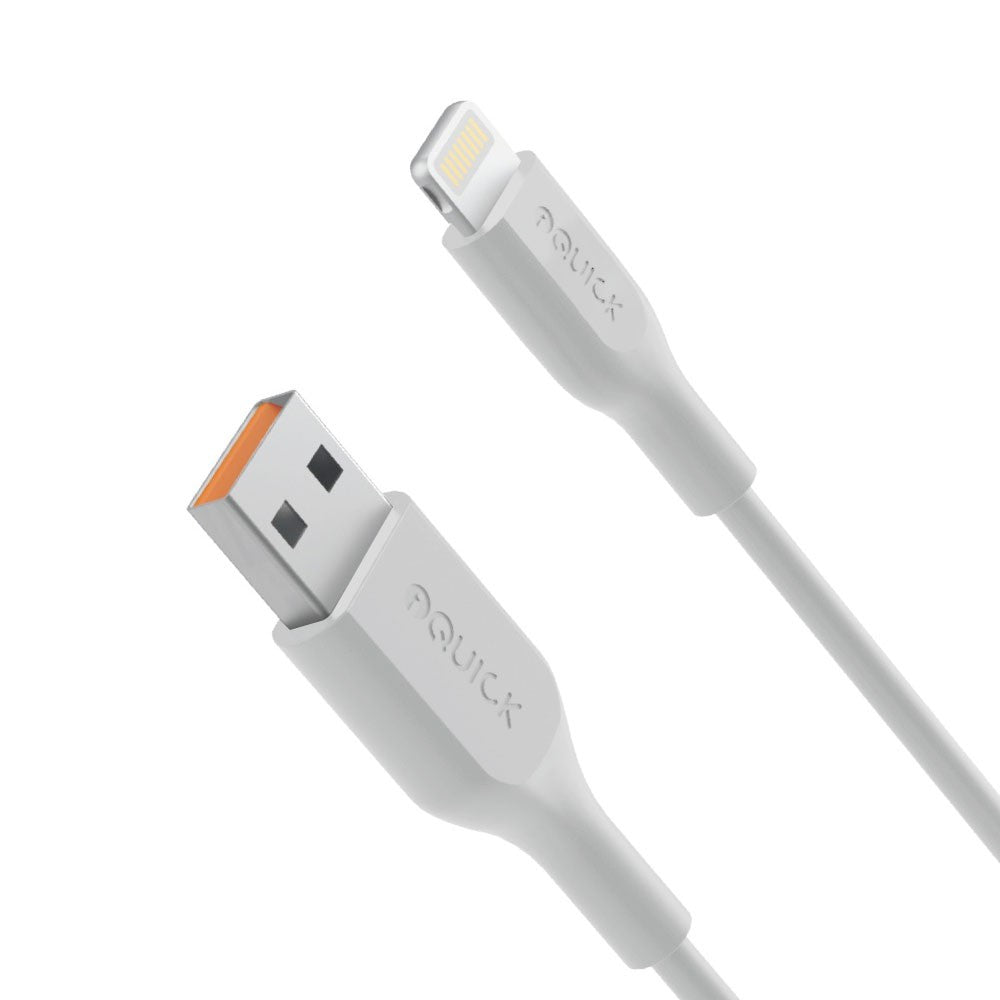 iQuick PVC USB-A to Lightning Fast Charging Cable 1M